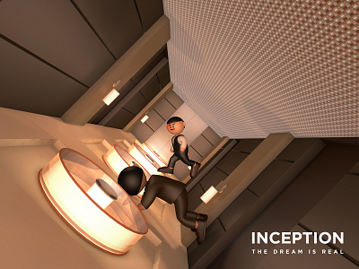 Inception - Hallway Fight Scene cinema4d inception movie