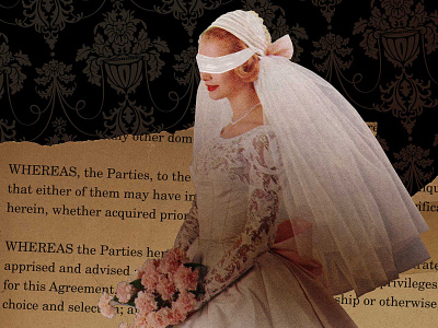 Blind Faith blindfold collage illustration okthx photo vintage wedding dress wine wine label winery