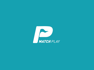 MatchPlay golf icon logo negative space