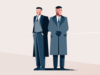 By order of the Peaky Blinders! adobe illustrator art bright color combinations character design characterdesign flat illustration minimal clean design movie poster peaky blinders thomas shelby vector illustration ipadpro