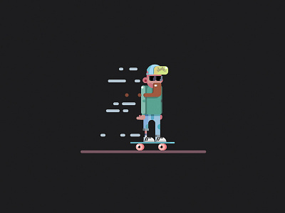 skater. character design dribbble illustration illustrator vector vectorart