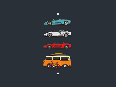 dream cars. bugatti car design dribbble ferrari icons illustration illustrator lamborghini vector vectorart