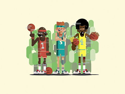 team. basketball character characterdesign design dribbble icons illustration illustrator vector vectorart