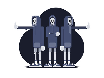 death. character characterdesign design dribbble illustration illustrator skull vector vectorart