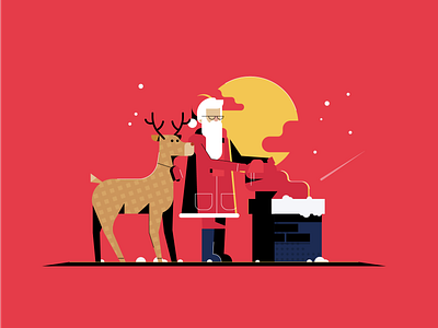 Festive Christmas Illustrations bright color combinations character design festive christmas flat gradient icon illustration pack minimal clean design mobile tablet illustrations user experience user interface ui vector illustration visual identity