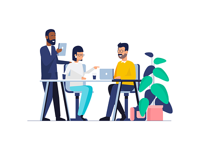 Teamwork & Startup Illustrations bright color combinations character design design exploration flat gradient icon illustration pack minimal clean design mobile tablet illustrations user experience user interface ui vector illustration visual identity work office environment