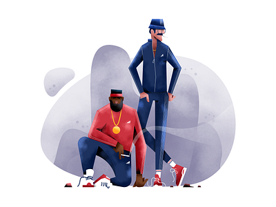 Lads in track suits adobe illustrator affinity designer art texture bright bright color combinations character design character exploring characterdesign flat illustration lifestyle minimal clean design mobile tablet illustrations user interface ui vector illustration