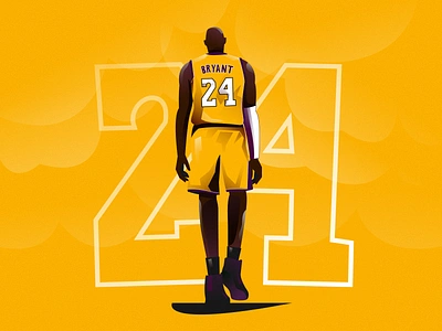 KOBE adobe illustrator basketball black mamba character design characterdesign design exploration flat illustration illustration kobe bryant legend los angeles lakers minimal clean design nba vector illustration vectorart