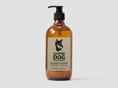 Dapper Dog dapper dog logo packaging screen print soap vintage