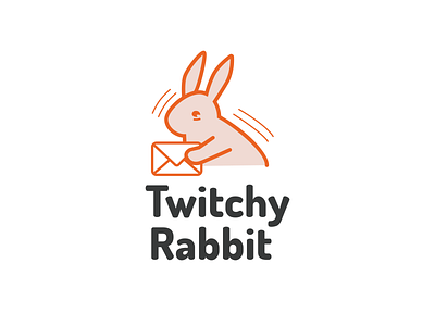 Twitchy Rabbit 30logos cute rabbit thirtylogos thirtylogoschallenge twitchyrabbit typography