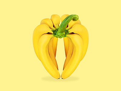 Banana Pepper banana creative minimalist pepper photoshop