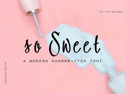 so Sweet - Handwritten Font