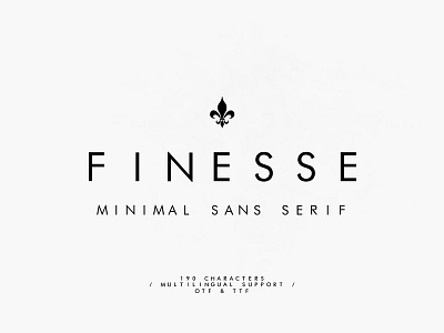 Finesse - Minimal MONO Font