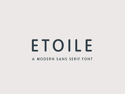 Etoile - Sans Serif Font