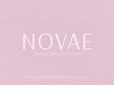 Novae - Unique Sans Serif Font advertising clean font font fonts headlines minimal minimal font modern novae sans serif sans serif fonts titles typeface