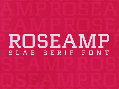 Roseamp /// Dynamic Slab Serif elegant geometric roseamp serif slab slab font slab serif strong typeface typograph