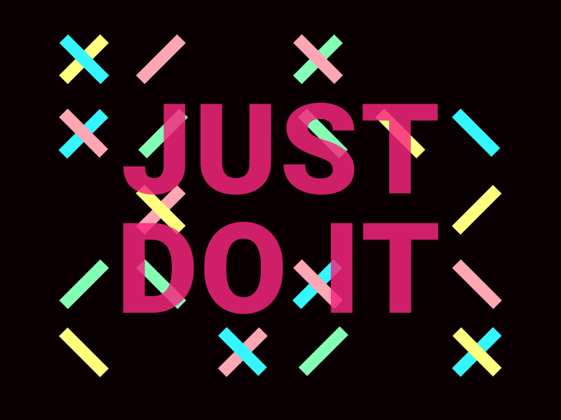 JUST DO IT Title Animation by Pixflow on Dribbble