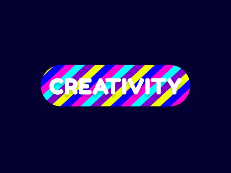 CREATIVITY - Animated Text adobe aftereffects animated gif animation colors creativity design dribbble dribbble best shot gif graphic design hello logo motion pixflow premiere pro template design title typography vector