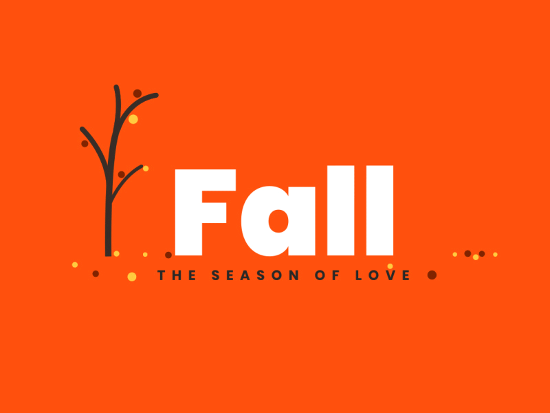Fall Season - Animated Text