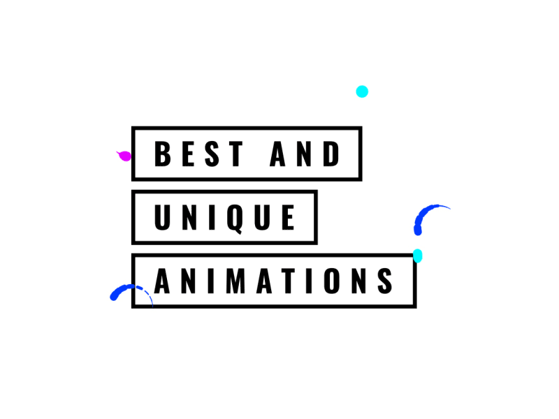 Best & Unique Animations adobe aftereffects animated gif animated logo animated type animation beautiful best shot branding design dribbble flat graphic design logo minimal motion pixflow title typography vector