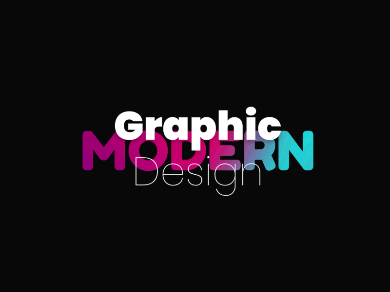 Modern Graphic Design adobe animated logo animated type animation art best design best logo branding design dribbble gradient graphic design illustration logo modern motion pixflow title typography vector