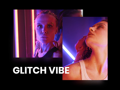 Glitch Vibe 2d 2d animation glitch glitch art glitch effect glow motion design motion graphics text vhs