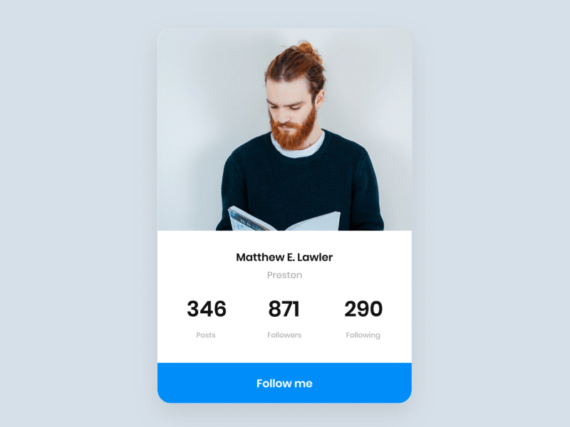 app design twitter instagram mobile app design web design promote profile ux follow social app ui pixflow motion animation