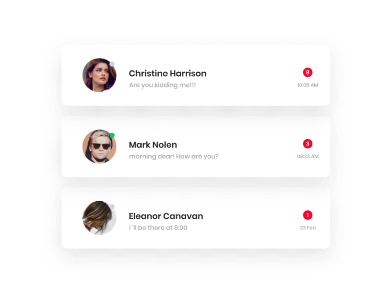 Notifications by Olesia Zub | Dribbble