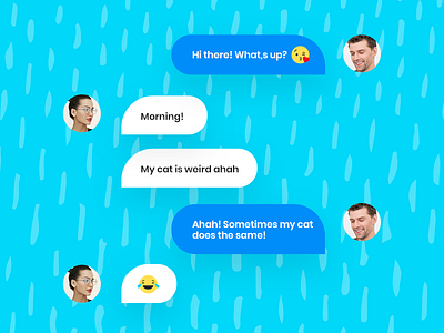 Chat animation app application chat chatting dialog box dialogs dialogue infinity tool motion pixflow premade scene ui ux website