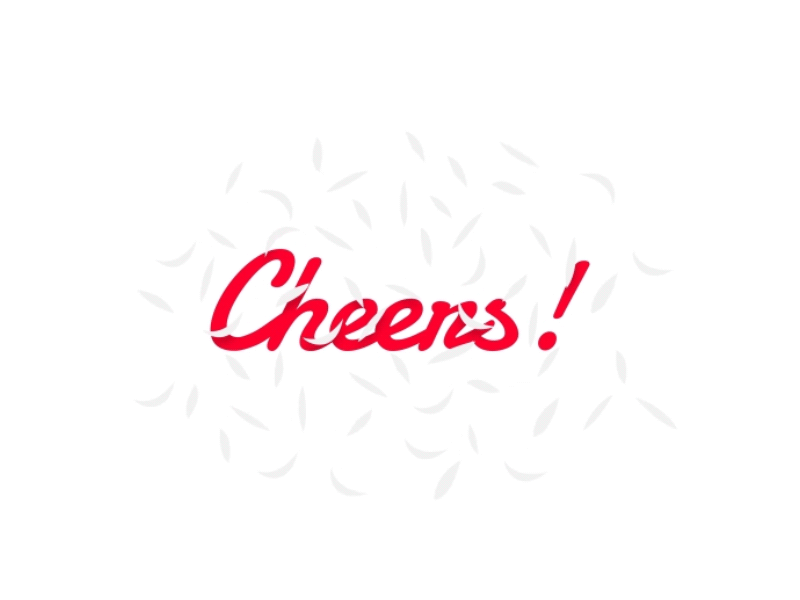 Cheers Typography by Pixflow on Dribbble