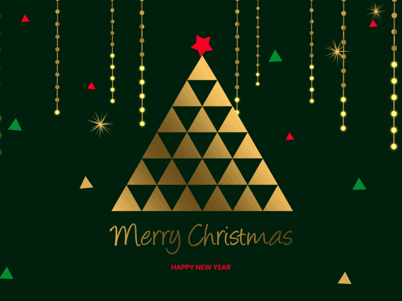 Merry Christmas animation christmas header logo merry christmas merrychristmas motion new year opener pixflow sparkle title typography web xmas xmas tree
