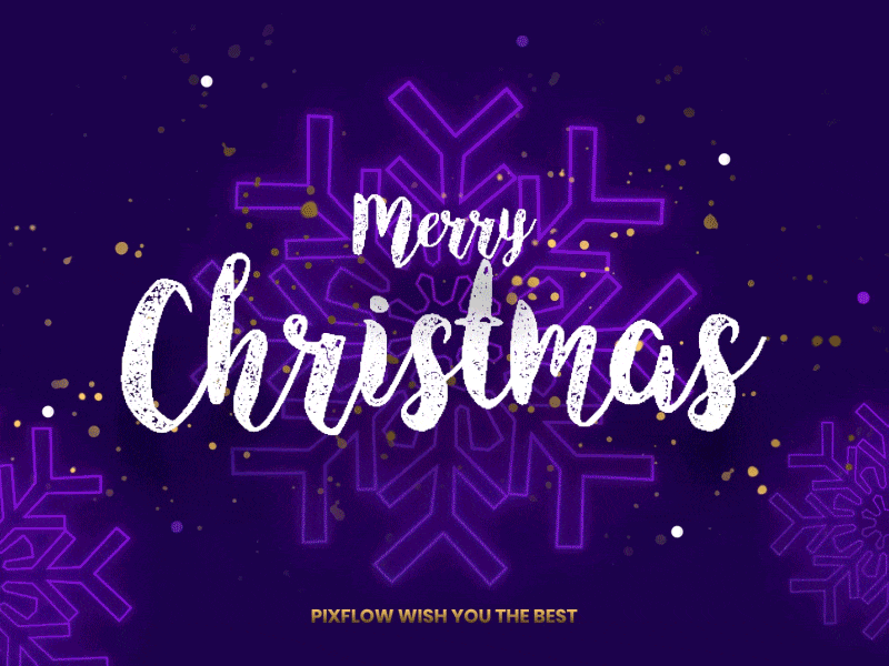 Merry Christmas animation christmas happy new year logo merry xmas merrychristmas motion new year pixflow title typography ui ux web website xmas xmas card