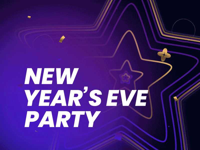 New Year's Eve 2020 animation celebrate christmas golden happy new year merry xmas merrychristmas motion new years eve particle party pixflow sparkle stars title typography xmas