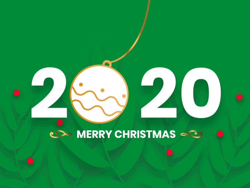 Merry Christmas 2020 animation christmas christmas tree golden happy new year jingle bells logo merrychristmas motion new year pixflow title typography xmas xmas card xmas party