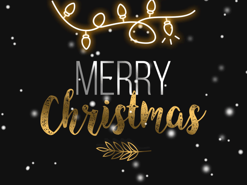 Merry Christmas 2020 animation christmas christmas card christmas flyer christmas party christmas tree golden christmas happy new year lights logo merry christmas merry xmas motion pixflow snow title typography