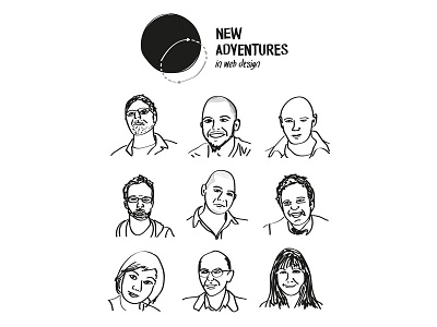 Quick sketch of this years NAConf speakers illustration