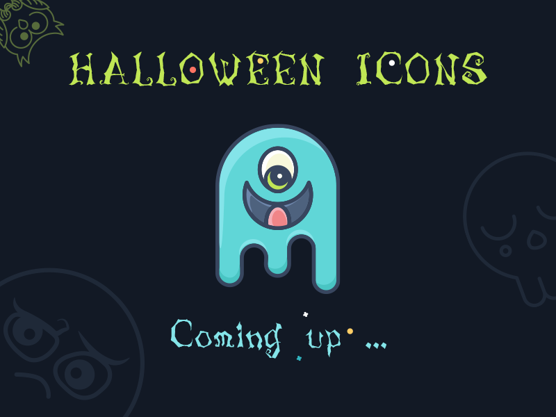 Cute Halloween Icons Set holiday halloween icon halloween