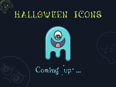 Cute Halloween Icons Set