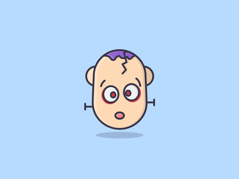 Baby Frankenstein black friday characters frankenstein cute monsters halloween icon