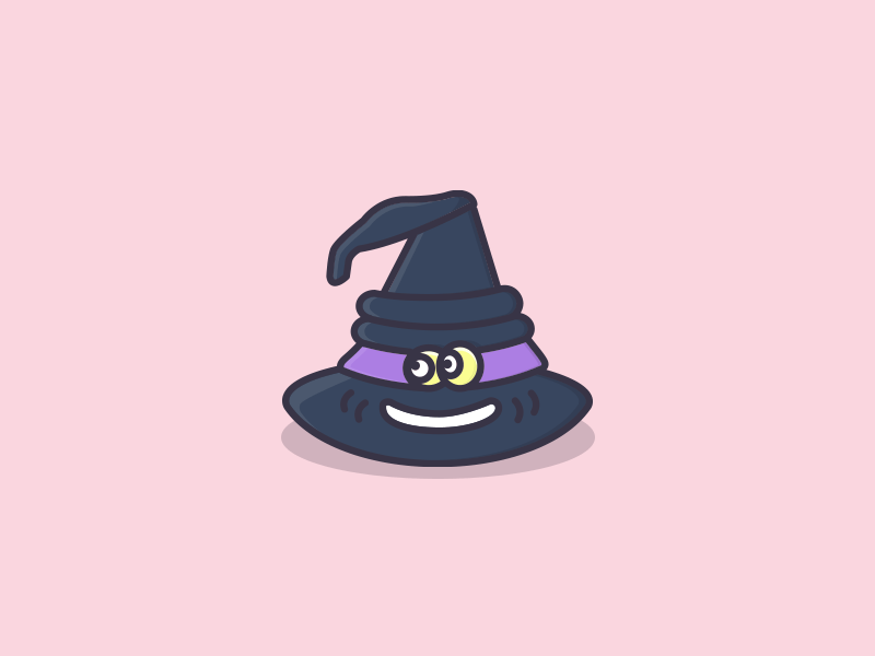 Sorting Hat? characterdesign cutecharacters cutemonsters digitalart halloween hat icondesign magic magician sortinghat vectorillustration