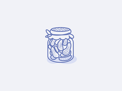 Vege Food Icons : pickles gherkin