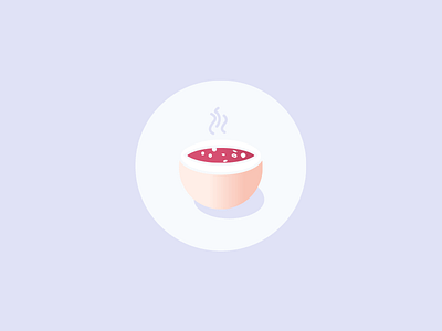 Veggie Food Icons : Hot Soup