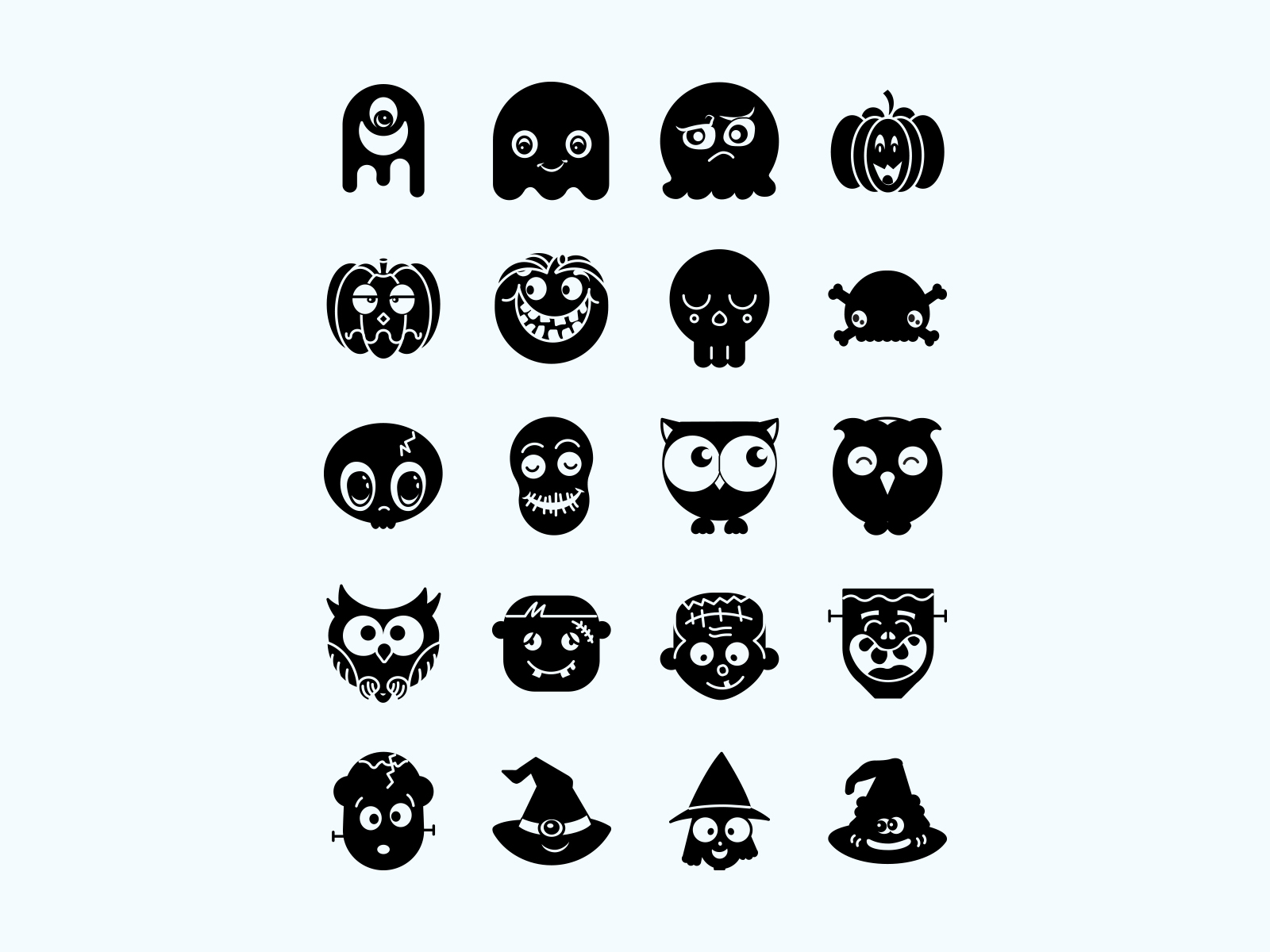 Halloween Glyph Version by Nadège Blanquet on Dribbble