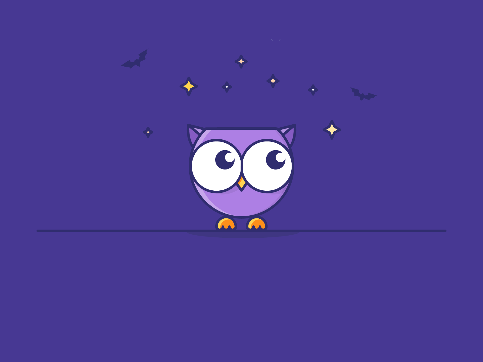 cute halloween owl wallpaper