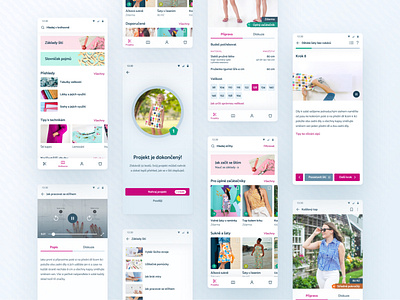 Ušij si to android app interface design mobile sewing ui ux