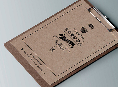 menu branding typography vector