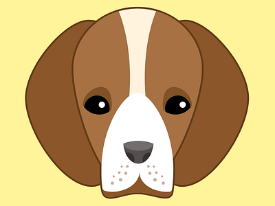 Beagle beagle dog illustration
