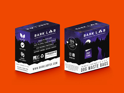 Bark Lab box brand branding color design dog graphic graphic design grid logo packaging packaging design pet vector