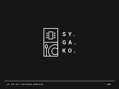 Sy. Ga. Ko. brand catering design graphic graphic design logo vector