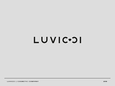 Luvicci beauty brand branding cosmetic design graphic graphic design logo love vector
